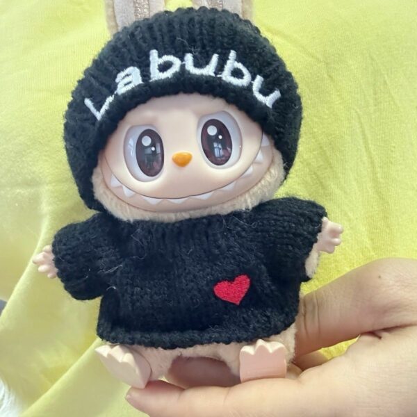 Labubu Party Series Gen 2 Blind Box Heart Sweater & Hat Doll Outfit - Image 5