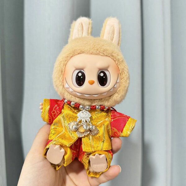 Labubu 17cm Chinese New Year Red Traditional Doll Costume - Image 11
