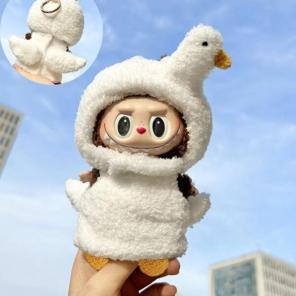 Labubu 17cm Doll Clothes Swan Three Piece Set