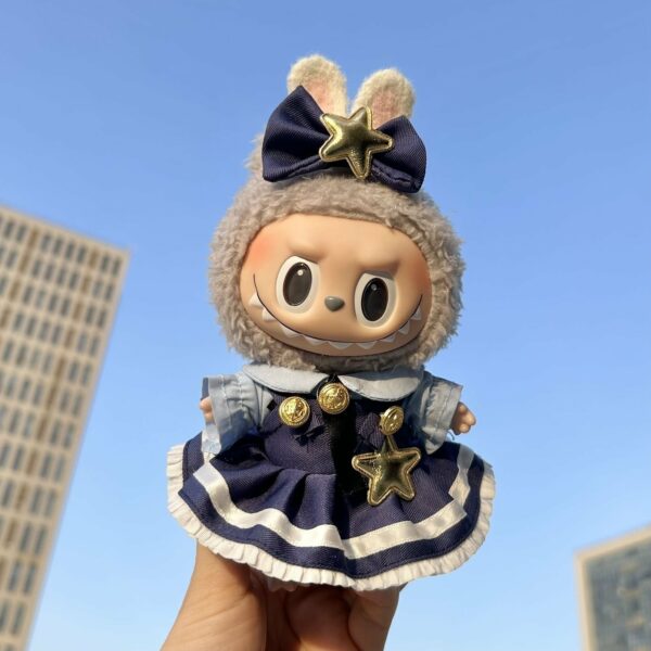 Labubu 15cm Doll Dress and Overalls School Uniform Set - Image 10