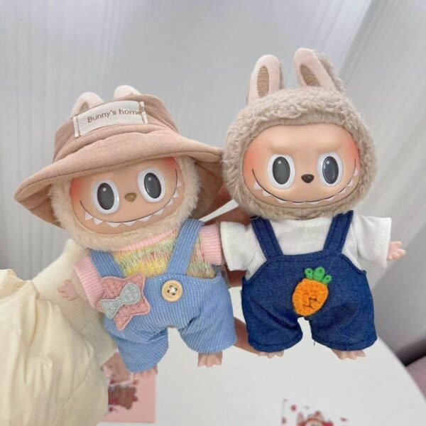 Labubu 17cm Blind Box Doll Clothes Spring Series Keychain - Image 3