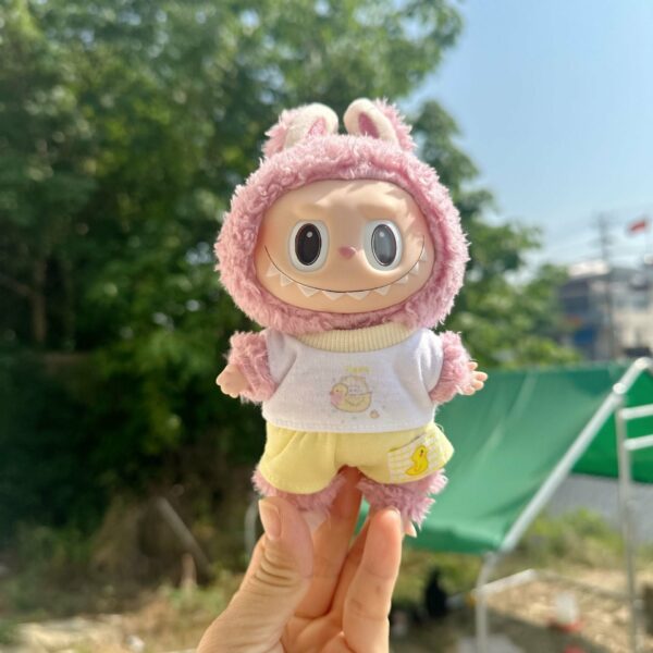 Labubu 17cm Doll Knit Sweater Pants Set Macaron Series - Image 33