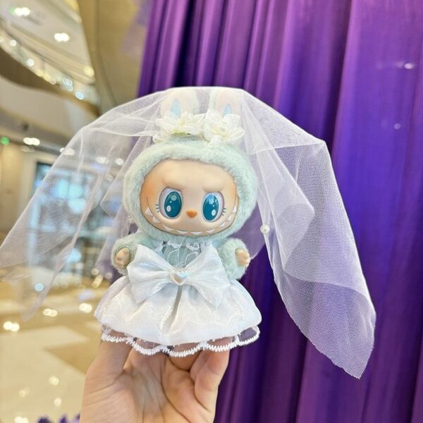 Labubu Keychain Doll Wedding Dress Suit Set - Image 8