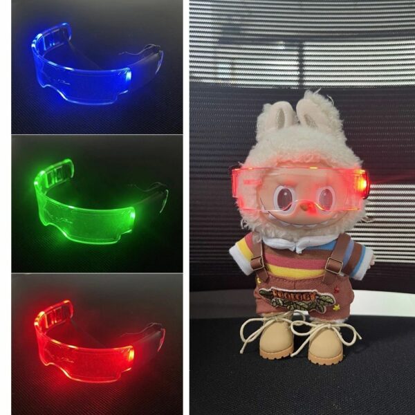 Labubu Doll Accessories Punk Camera Glasses 20/15cm - Image 3