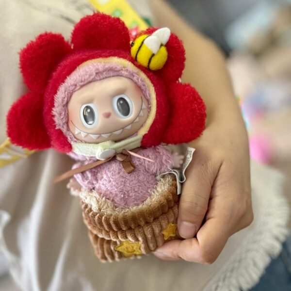 Labubu Doll Clothes - Sunflower Pattern Outfit 17cm - Image 7