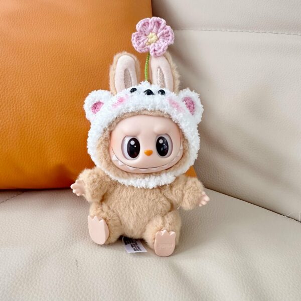 Labubu Sitting Doll Crochet Clothes Hat Set - Image 11