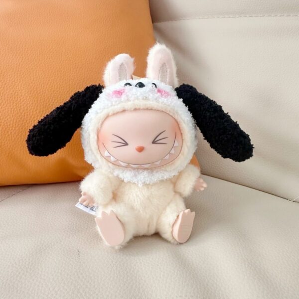 Labubu Sitting Doll Crochet Clothes Hat Set - Image 3