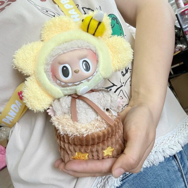 Labubu Doll Clothes - Sunflower Pattern Outfit 17cm - Image 8