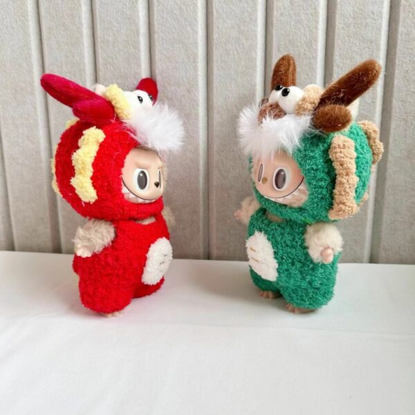 Labubu Doll Chinese New Year Lion Dance Outfit Set - Image 4