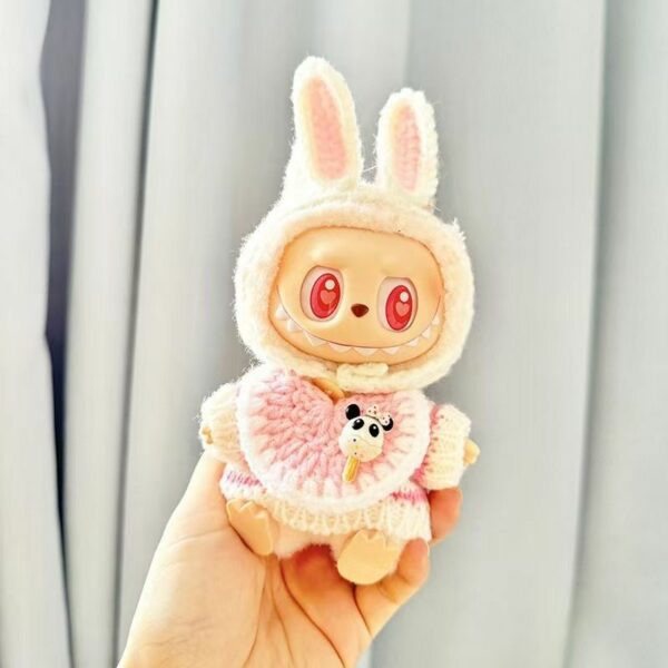 Labubu First Second Generation Doll Knit Sweater Hat Outfit - Image 15