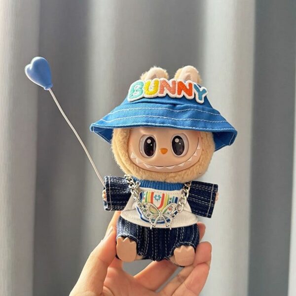 Labubu Doll Clothes - Blue Balloon Outfit Set - Image 2