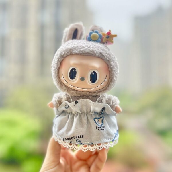 Doll Clothes Keychain Bear Outfit for Labubu 17cm - Image 8