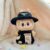 Black moon bear overalls + ppd hat