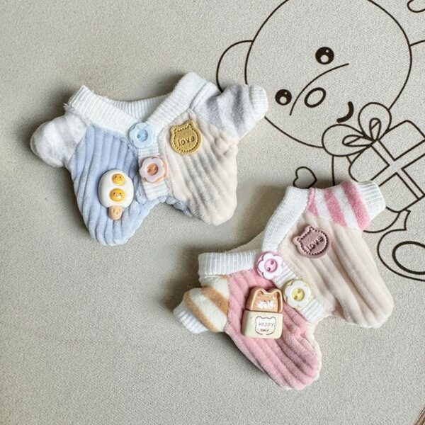Labubu Doll Clothes - Striped Romper Outfit - Image 3