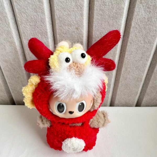 Labubu Doll Chinese New Year Lion Dance Outfit Set - Image 2
