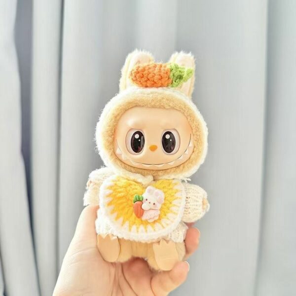 Labubu First Second Generation Doll Knit Sweater Hat Outfit - Image 16