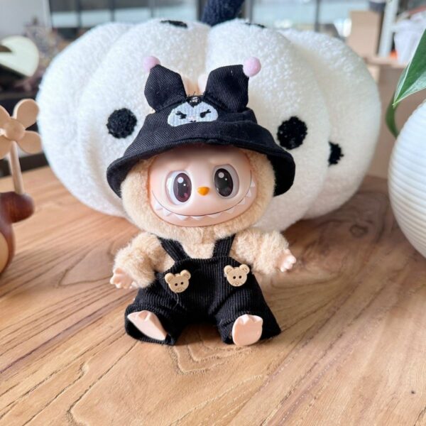 Labubu Blind Box Doll Clothes Wooden Button Overalls - Image 14