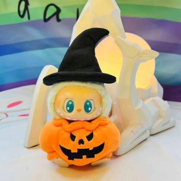 Labubu Halloween Pumpkin Doll Costume Set with Hat - Image 7
