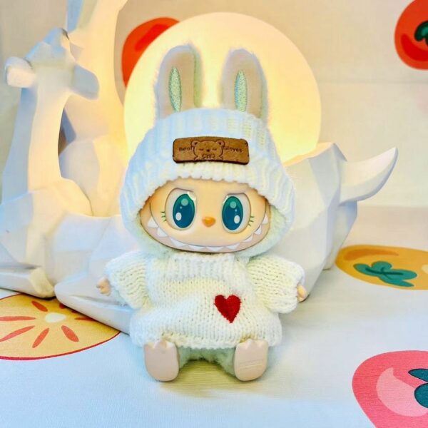 Labubu First Second Generation Doll Knit Sweater Hat Outfit - Image 12