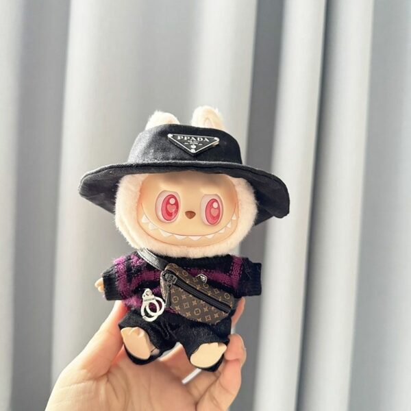 Labubu First Second Generation Doll Striped Outfit Set - Image 9
