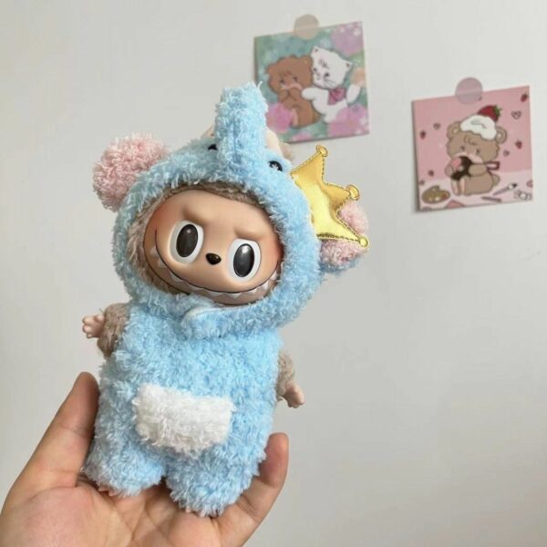 Labubu 17cm Doll Clothes Bear Costume Keychain Set - Image 6