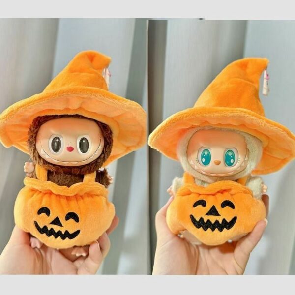 Labubu Halloween Pumpkin Doll Outfit with Hat - Image 2