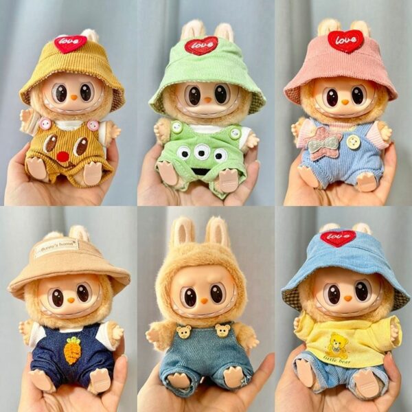 Labubu 15cm Sitting Doll Clothes Party Outfit