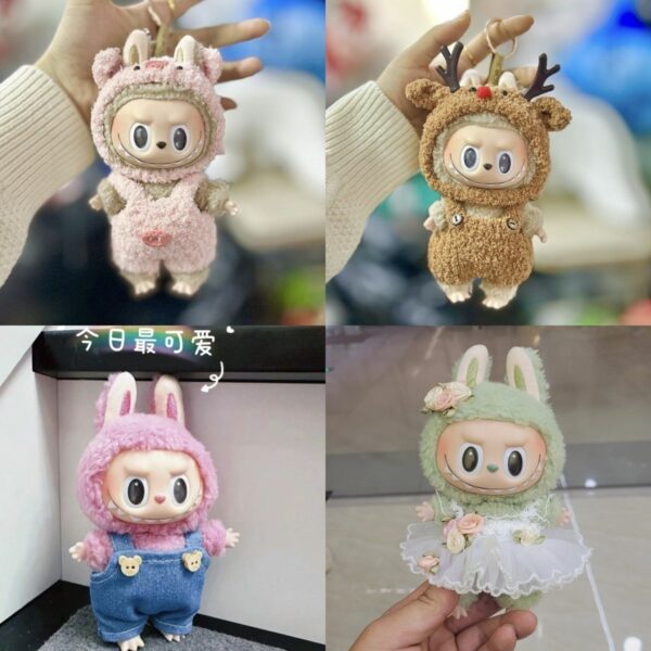 Labubu 15cm Doll Clothes Macaron Time to Chill Set