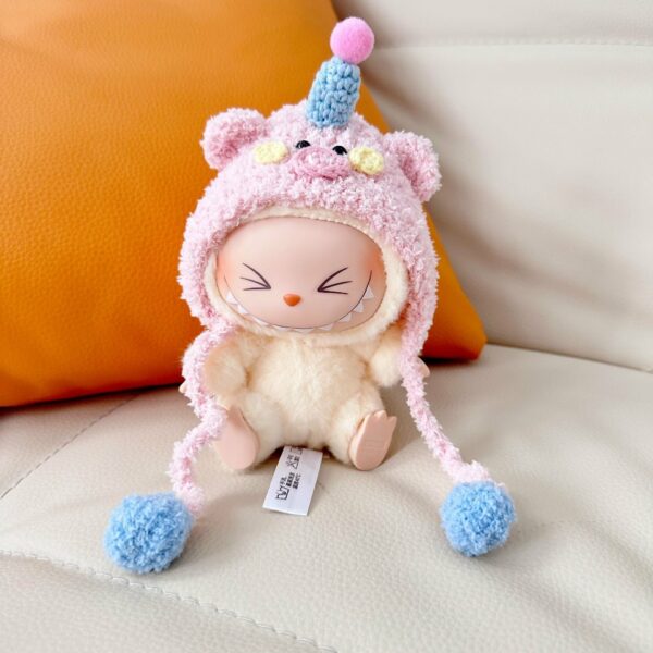 Labubu Sitting Doll Crochet Clothes Hat Set - Image 12