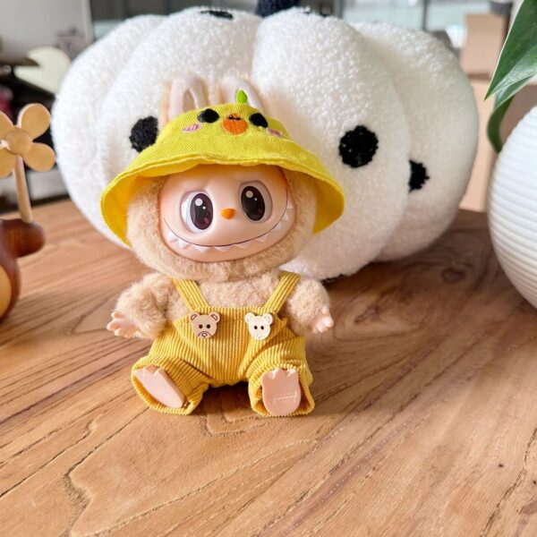 Labubu Party Series Doll Clothes Overalls with Hat - Image 9