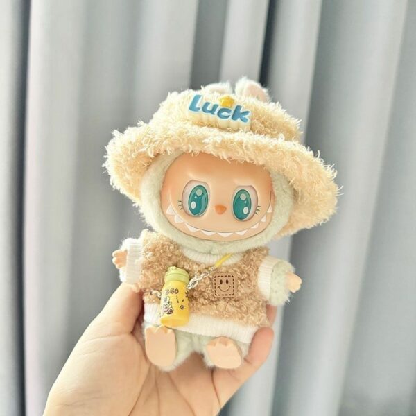 Labubu Keychain Doll Clothes Winter Sweater Bottle Holder Accessory - Image 3