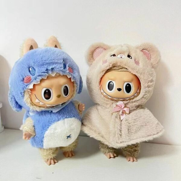 17cm Labubu Doll Clothes Cape Cloak Keychain Outfit - Image 4