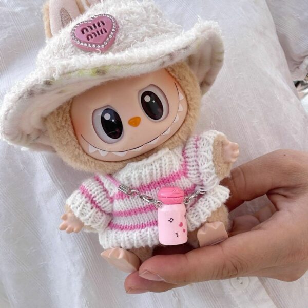 Labubu Doll Clothes - Sweater and Hat Set