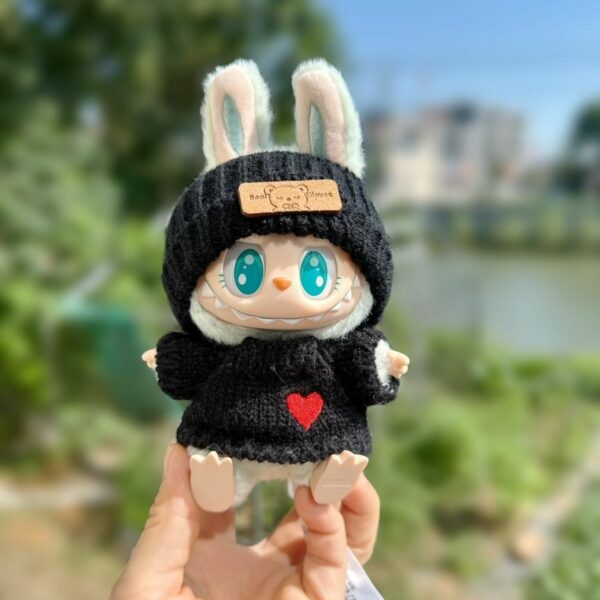 Labubu Second Generation Party Series Doll Sweater Hat Set - Image 4