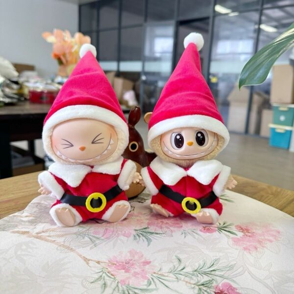 Labubu Blind Box Doll Clothes Christmas Belt Outfit Set - Image 5