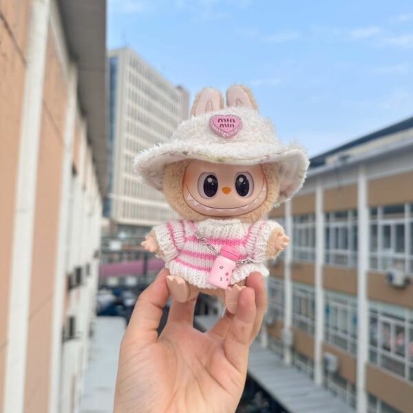 Labubu Doll Clothes - Sweater and Hat Set - Image 2
