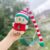 Small one-piece hat + sleeveless Christmas embroidered sweater