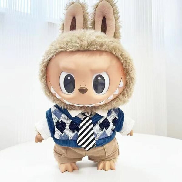 Labubu 38cm Doll Clothes Hamburger Snowman Outfit Replacement Set - Image 17
