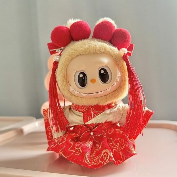 Labubu Doll Christmas Cape and Hat Costume Accessory - Image 13