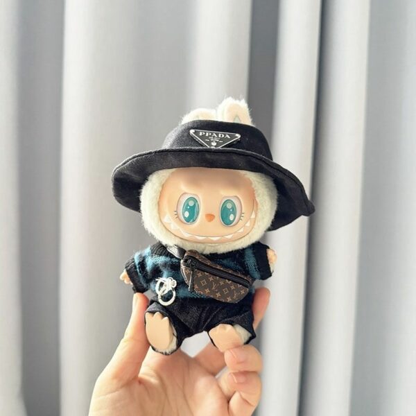 Labubu First Second Generation Doll Striped Outfit Set - Image 10