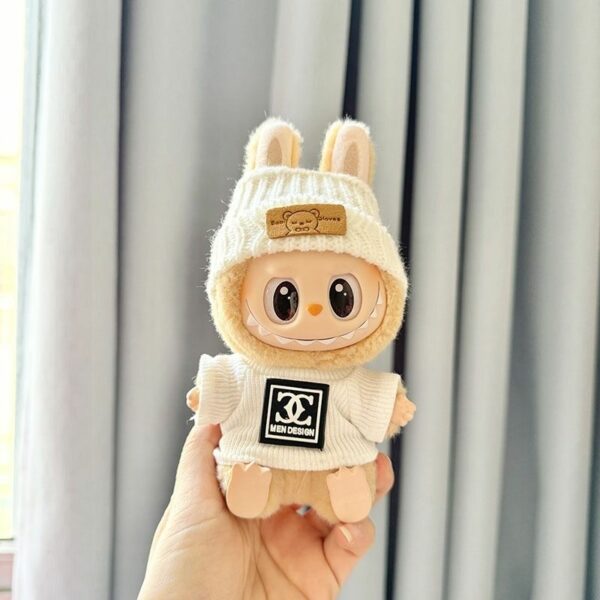Labubu Keychain Doll T-shirt Hat Outfit - Image 5