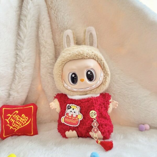Labubu Keychain Doll Clothes Party New Year Festival Outfit - Image 4