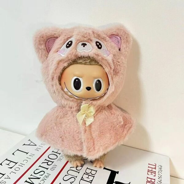 17cm Labubu Doll Clothes Cape Cloak Keychain Outfit - Image 10