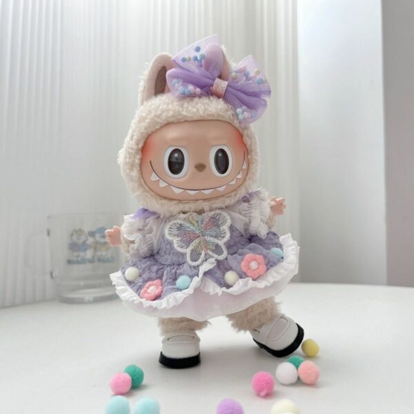 Labubu 17cm Macaron Chinese Style Blind Box Doll Clothes Set - Image 6