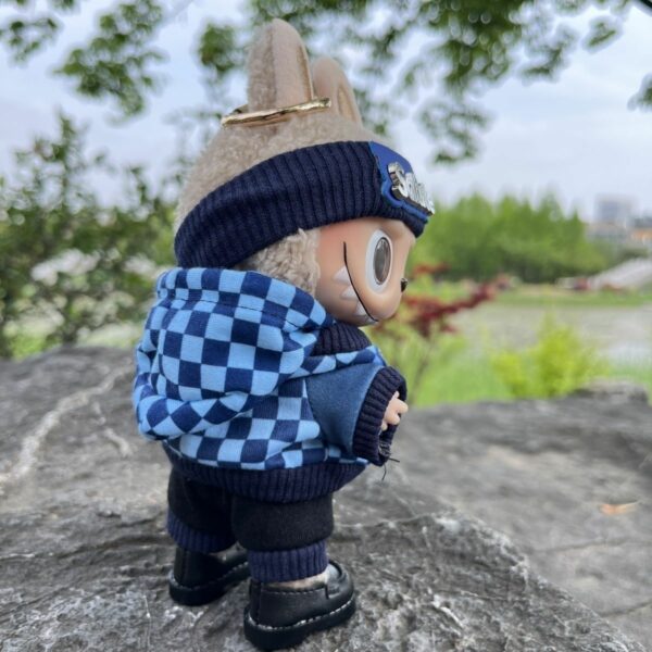 Labubu 15cm Doll Clothes Macaron Academy Uniform Set - Image 6