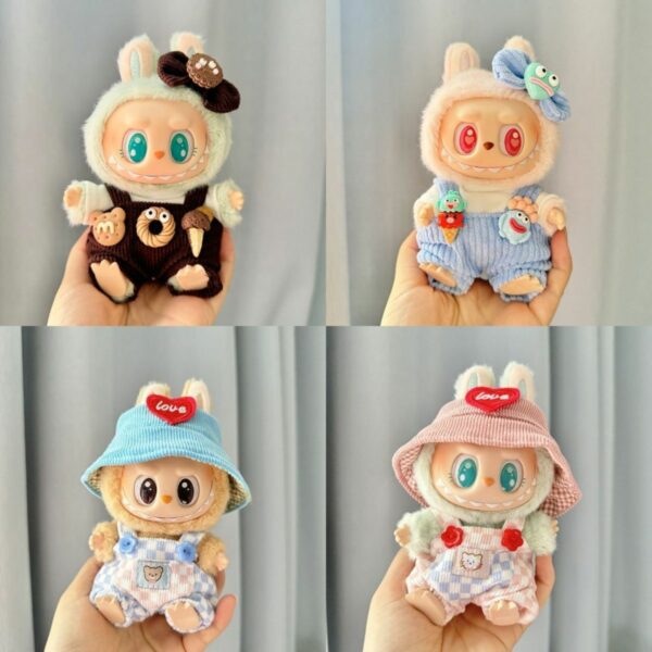 Doll Clothes Shark and Deer Costume Set for Labubu Series 1/2