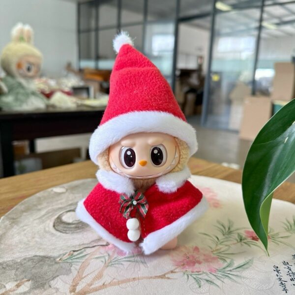 Labubu Doll Christmas Cape and Hat Costume Accessory - Image 7