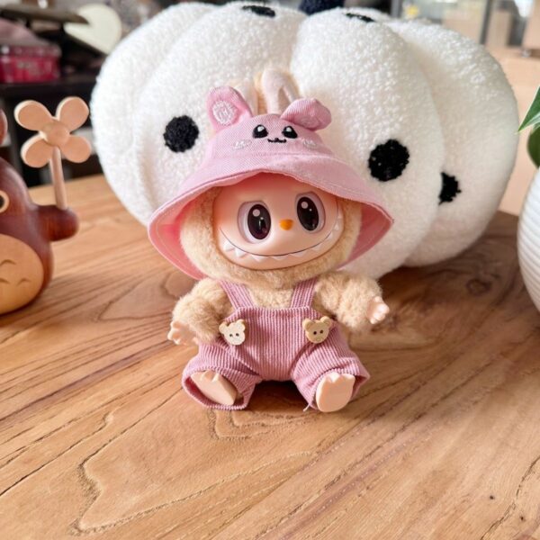 Labubu Party Series Doll Clothes Overalls with Hat - Image 5