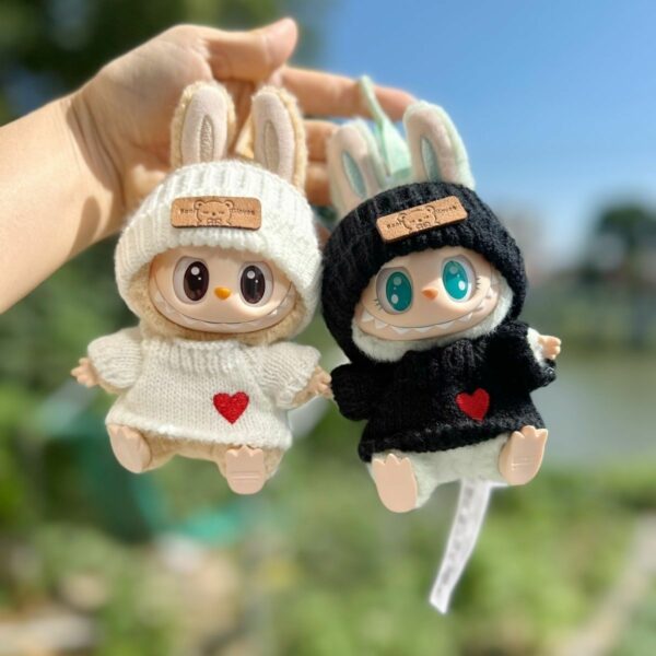 Labubu Second Generation Party Series Doll Sweater Hat Set - Image 2