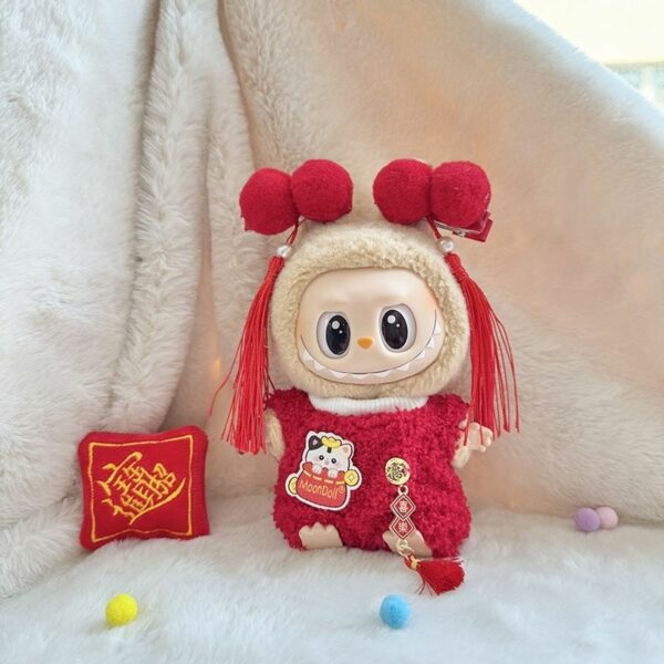Labubu Keychain Doll Clothes Party New Year Festival Outfit - Image 5